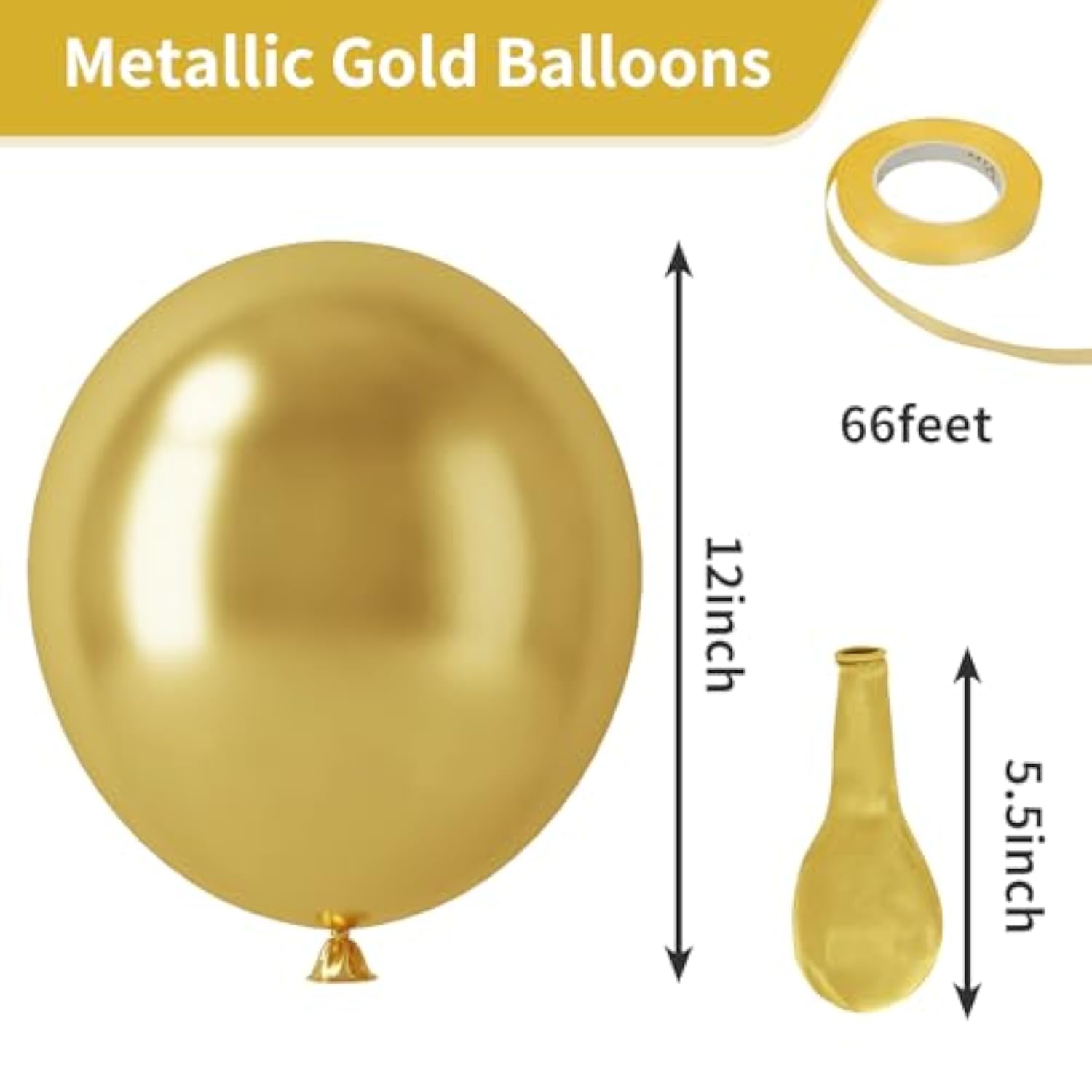 65Pcs Hot Pink Party Balloons, 12 Inches Helium Party Balloons With Ri