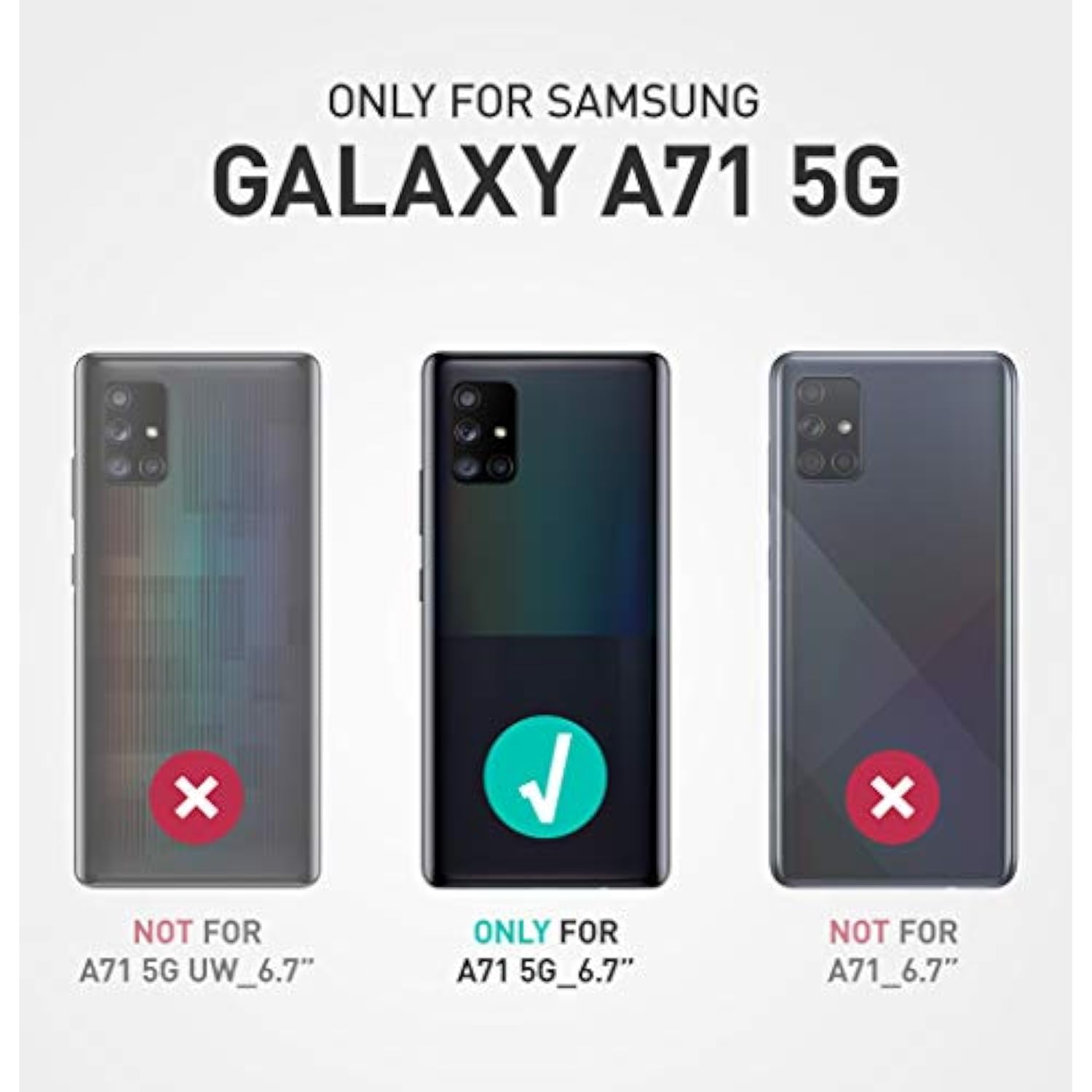 i-Blason Ares Case for Samsung Galaxy A71 5G Case [ Not for Galaxy A71 4G Version & A71 5G UW Version], Dual Layer Rugged Clear Bumper Case with Built-in Screen Protector (Black)