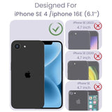For Iphone 16E Case+Tempered Glass Screen Protector, [ Grade Protective] Slim Soft Tpu & Hard Pc,Girls Women Crystal Clear Flower Pattern Cover For Iphone Se 4Rd Gen 2025-Butterfly