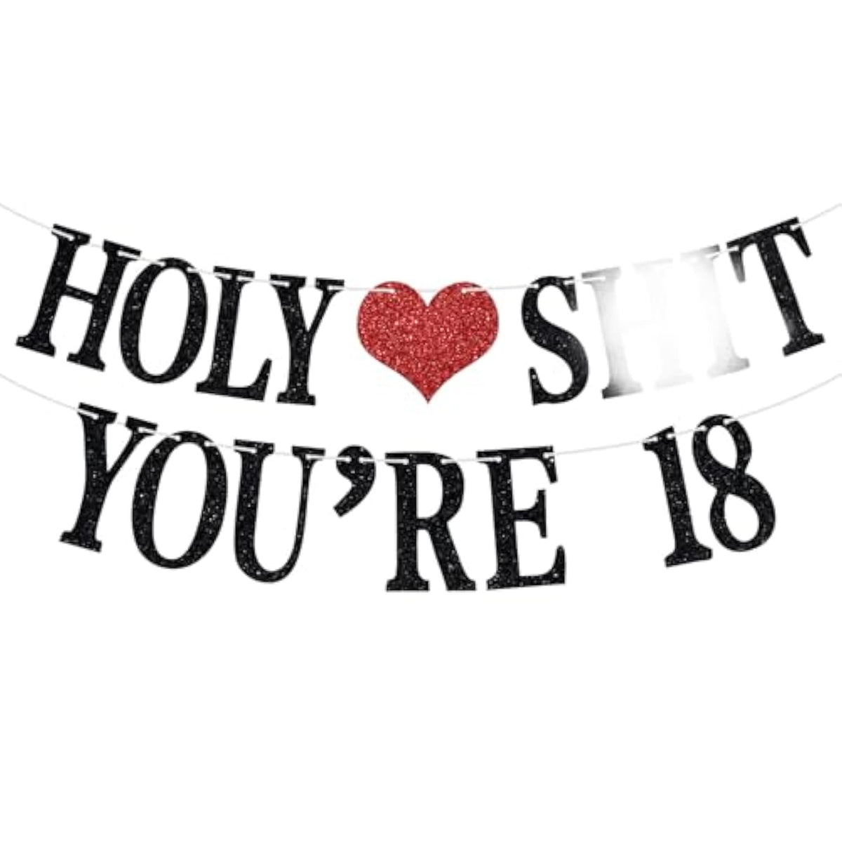 Holy You're 18 Banner, Funny 18th Birthday Bunting Sign Party Decorations