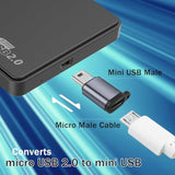 Mini Usb Male To Micro Usb Female Adapter Mini Usb Plug To Micro Usb2.0 Jack C
