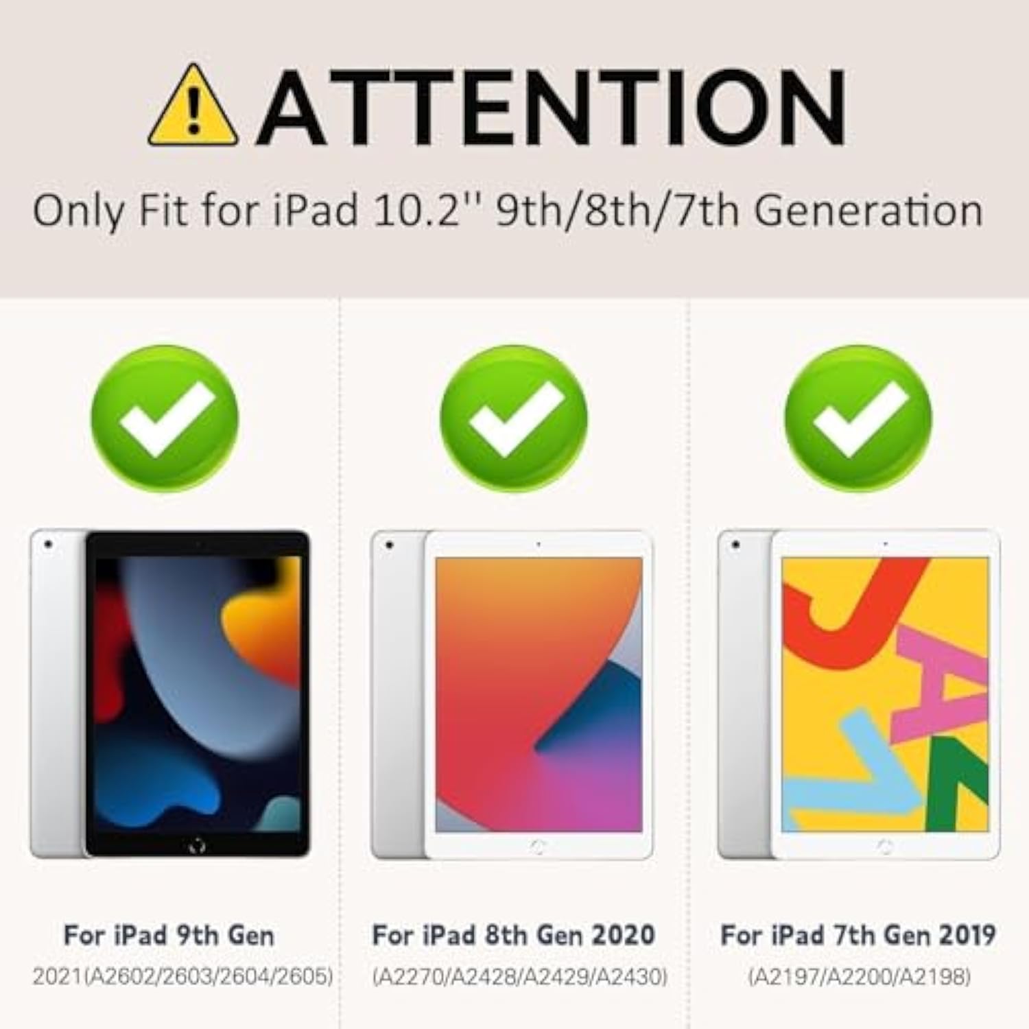 Ipad 9Th Generation Case,Ipad 8Th/7Th Generation Case,Ipad 10.2 Case,3 Layer H