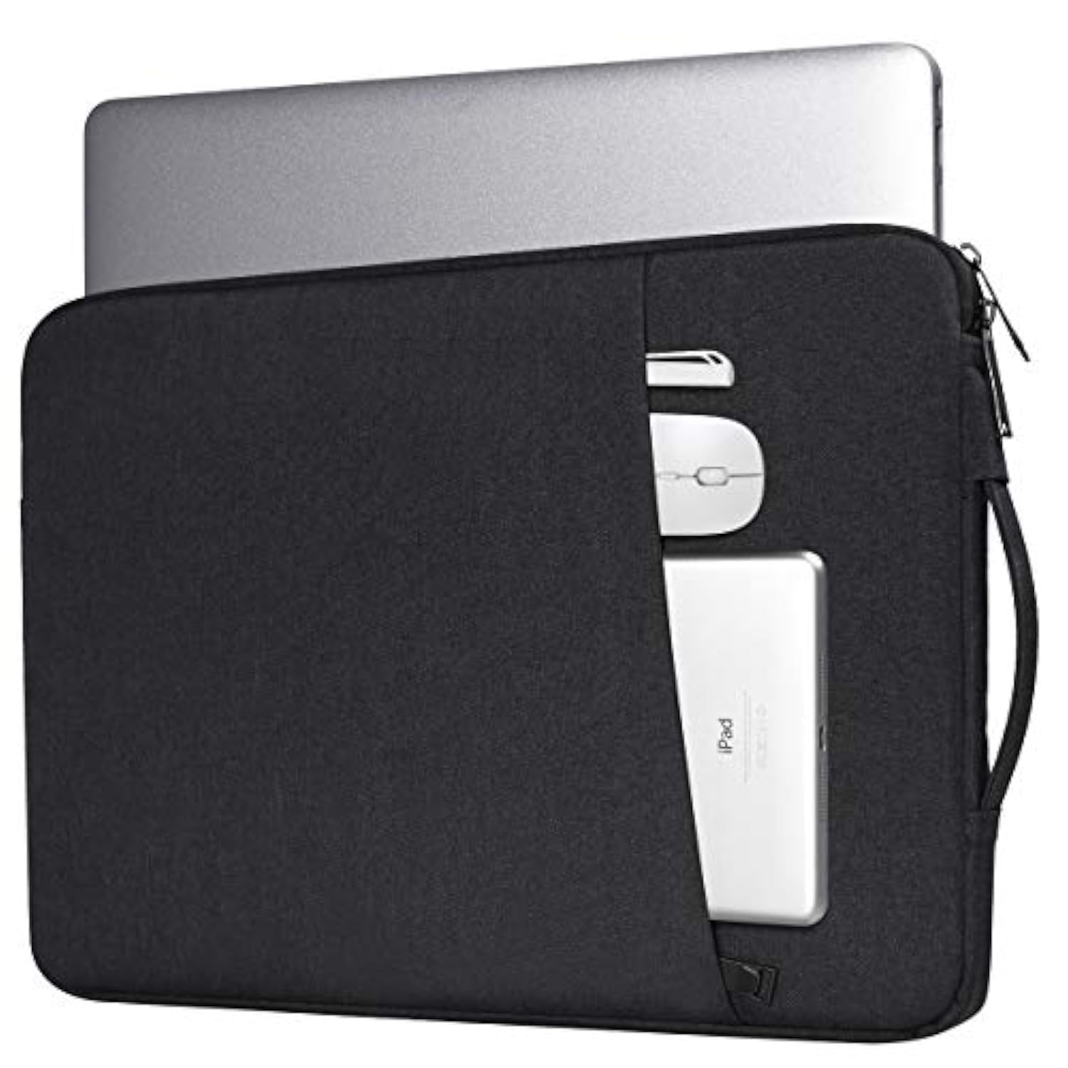 Laptop Sleeve For 14 Inch New Macbook Pro M4/ M3/ M2/ M1 Pro/Max A3112 A3401 A3185 A2918 A2992 A2779 2024-2021,Carrying Case Bag With Accessory Pocket, Black