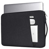 Laptop Sleeve For 14 Inch New Macbook Pro M4/ M3/ M2/ M1 Pro/Max A3112 A3401 A3185 A2918 A2992 A2779 2024-2021,Carrying Case Bag With Accessory Pocket, Black