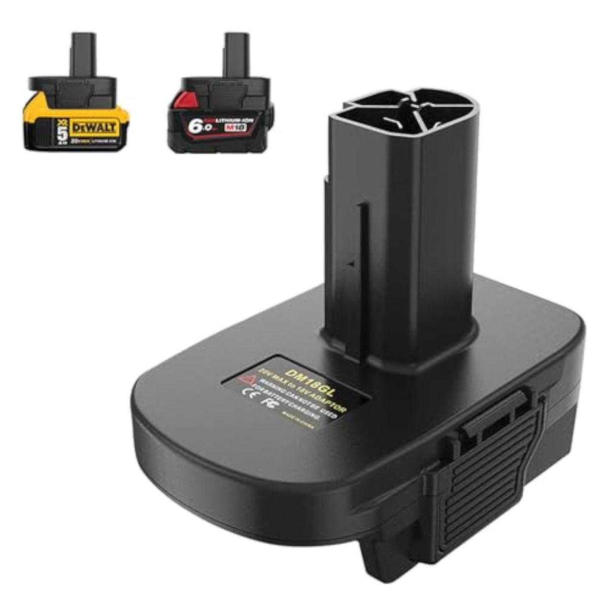 Battery Adapter, Compatible For Dewalt 18V-20V & For Milwaukee Milwaukee M18 18V Batteries, Convert To Craftsman19.2 Volt Battery, Use For Craftsman 19.2V Nickel Power Tools