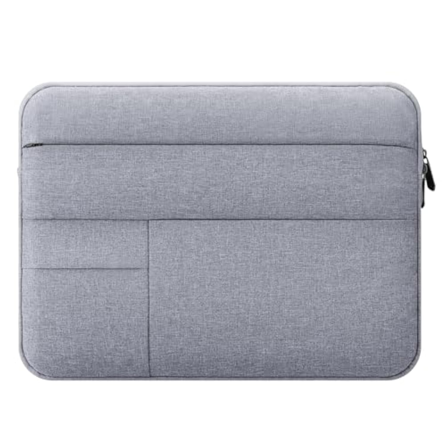 15 Inch Laptop Sleeve For 15-Inch Macbook A1707/A1990/A2941/A3114 Laptop Computer, Protective Waterproof Laptop Case Carrying Bag Portable Cover With Multi Pockets, Gray
