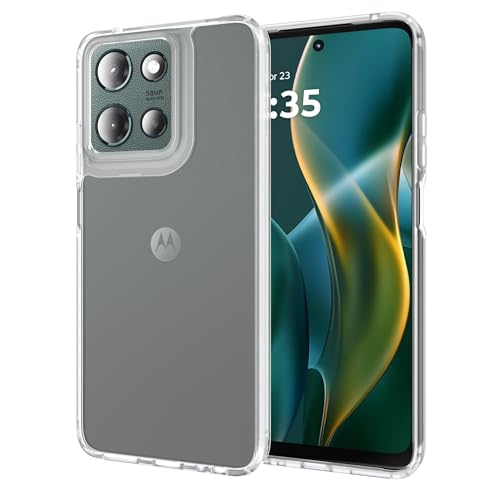 Skin-Feel Phone Case For Motorola Moto G 2025 - Slim Semi-Translucent Frosted Hybrid Tpu/Pc Cover With Raised Screen & Anti-Fall Shockproof Protection (Clear, Moto G 2025)