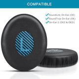 Bose On-Ear 2 Earpad Cushions - Gvoears Replacement For Oe2, Oe2I, Soundtrue, Soundlink On-Ear Wireless (Black)