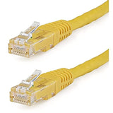 1Ft Cat6 Ethernet Cable - Yellow Cat 6 Gigabit Ethernet Wire -650Mhz 100W Poe+