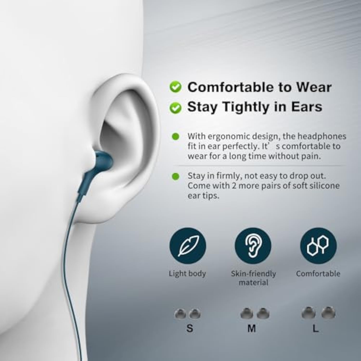 Usb C Headphones Wired Earbuds For Samsung S23 S22 S21 Ultra S20 A53 A54 Note