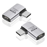 240W Right Angle Usb C, 40Gbps Usb C 90 Degree Adapter Male To Female Adapter