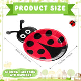 24 Pcs Ladybug Plates Party Paper Plates Ladybug Theme Party Decorations For Dinner Dessert Picnic Birthday Wedding