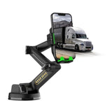 Heavy Duty Phone Holder - Long Arm, Anti-Shake Suction Cup, Compatible With All Phones & Vehicles