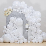 130 Pcs Pearl White Balloon Set – 18, 12, 10, 5 Inch for Wedding & Party Garland