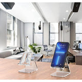 Acrylic Cell Phone Holder/Stand, Clear Compatible With 4-10'' Iphone Series , Android Smartphone, Office Supplies/ Desk Accessories