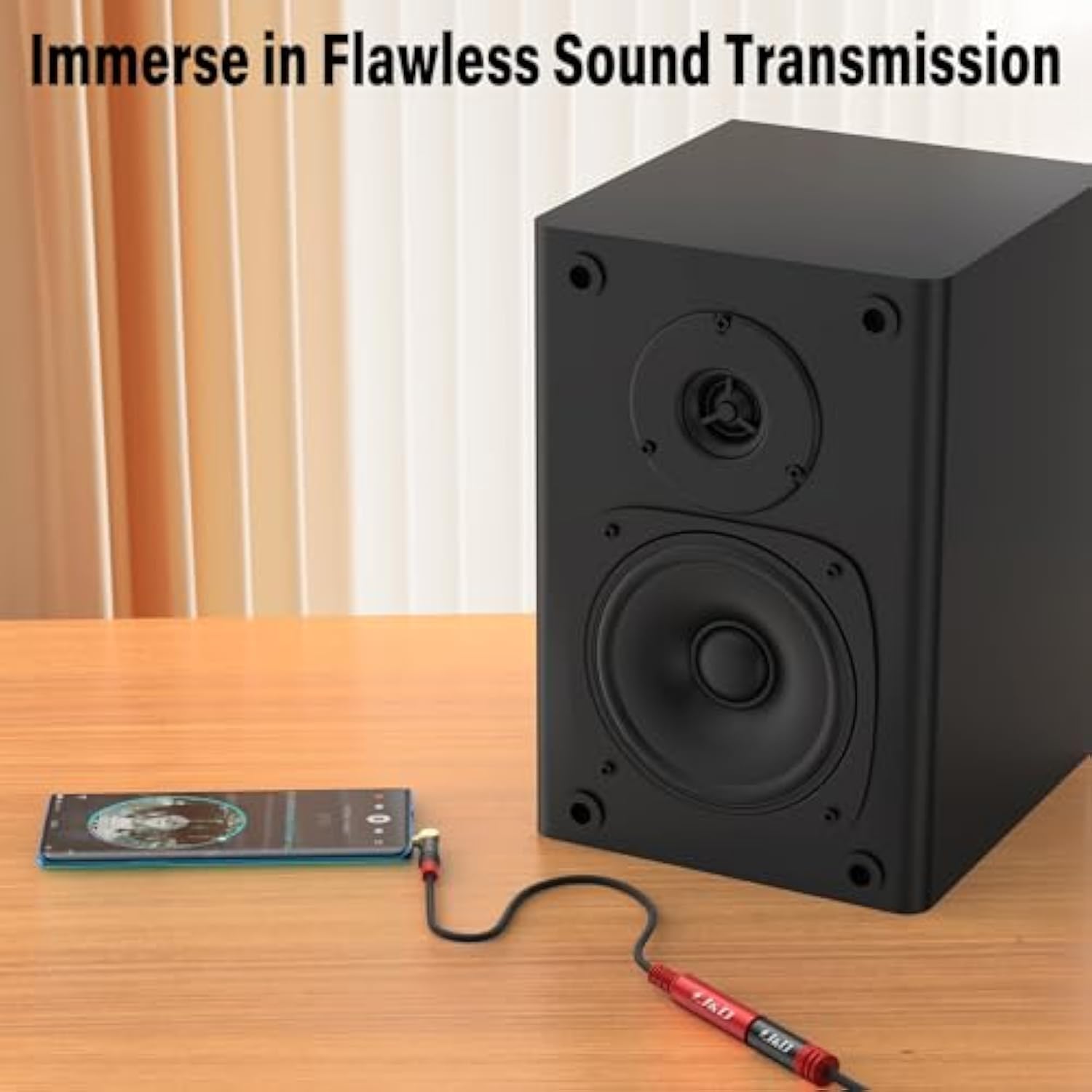 1/4 To 3.5Mm Headphone Adapter, Trs 1/4 Inch To 1/8 Inch Stereo Audio Adapter Cable, 6.35Mm Female To 3.5Mm Male Stereo Audio Adapter For Headphone, Amplifiers, Guitar, Amp, 1Ft / 30 Cm, Red