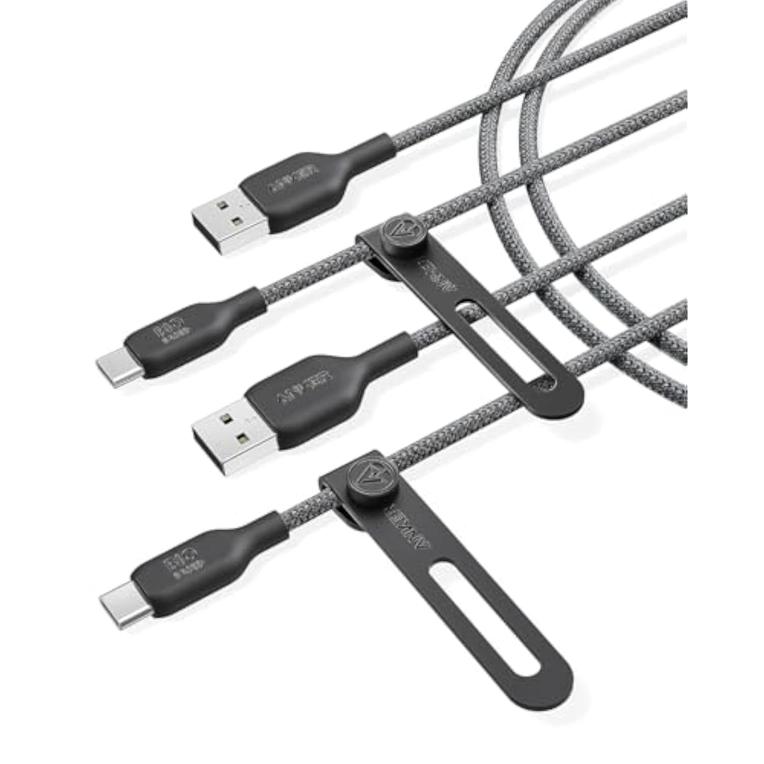 Anker USB C Cable Bio-Briaded [2 Pack, 6ft], Durable USB A to Type C Charger C
