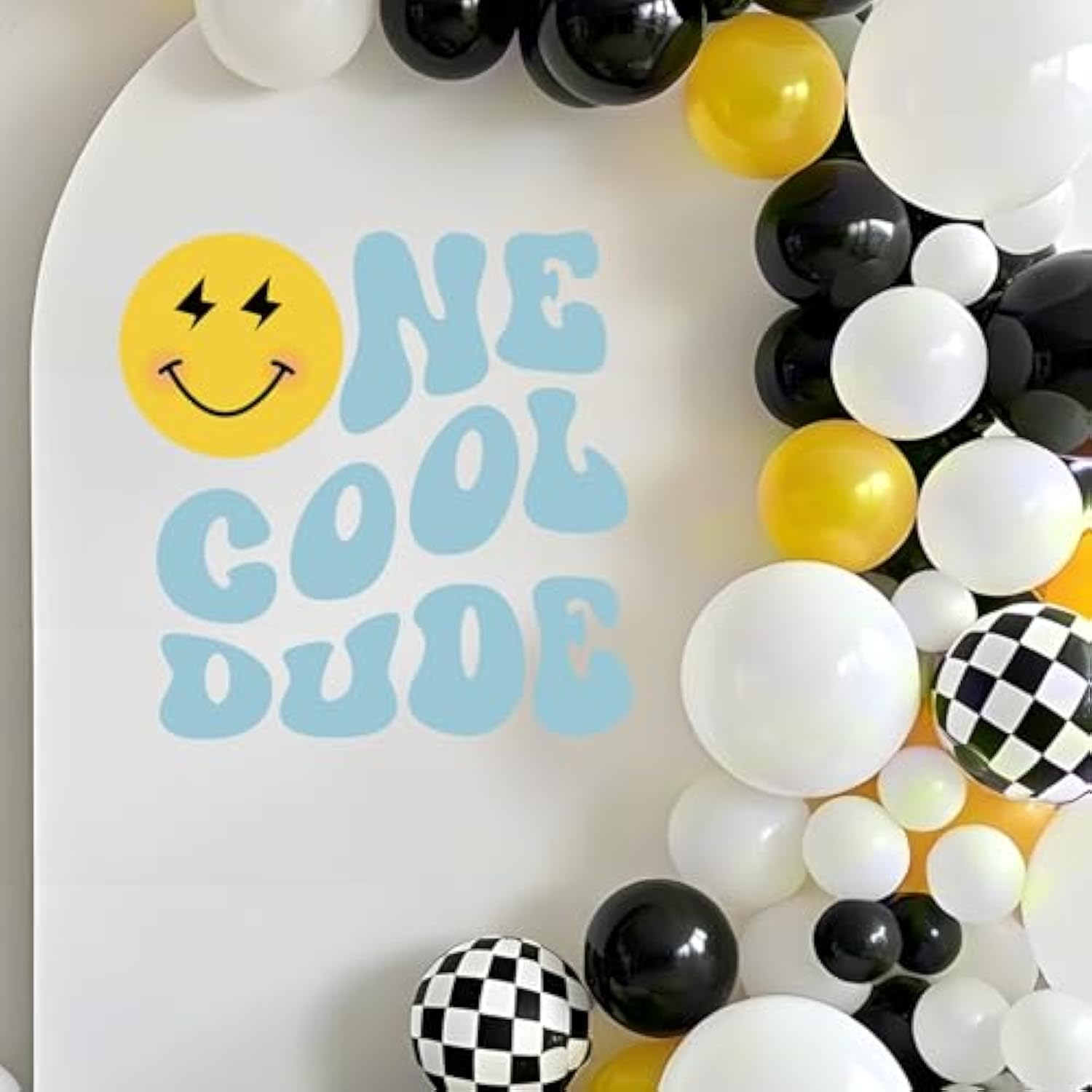 One Cool Dude 1st Birthday Decorations Banner and Wall Decals for Boys