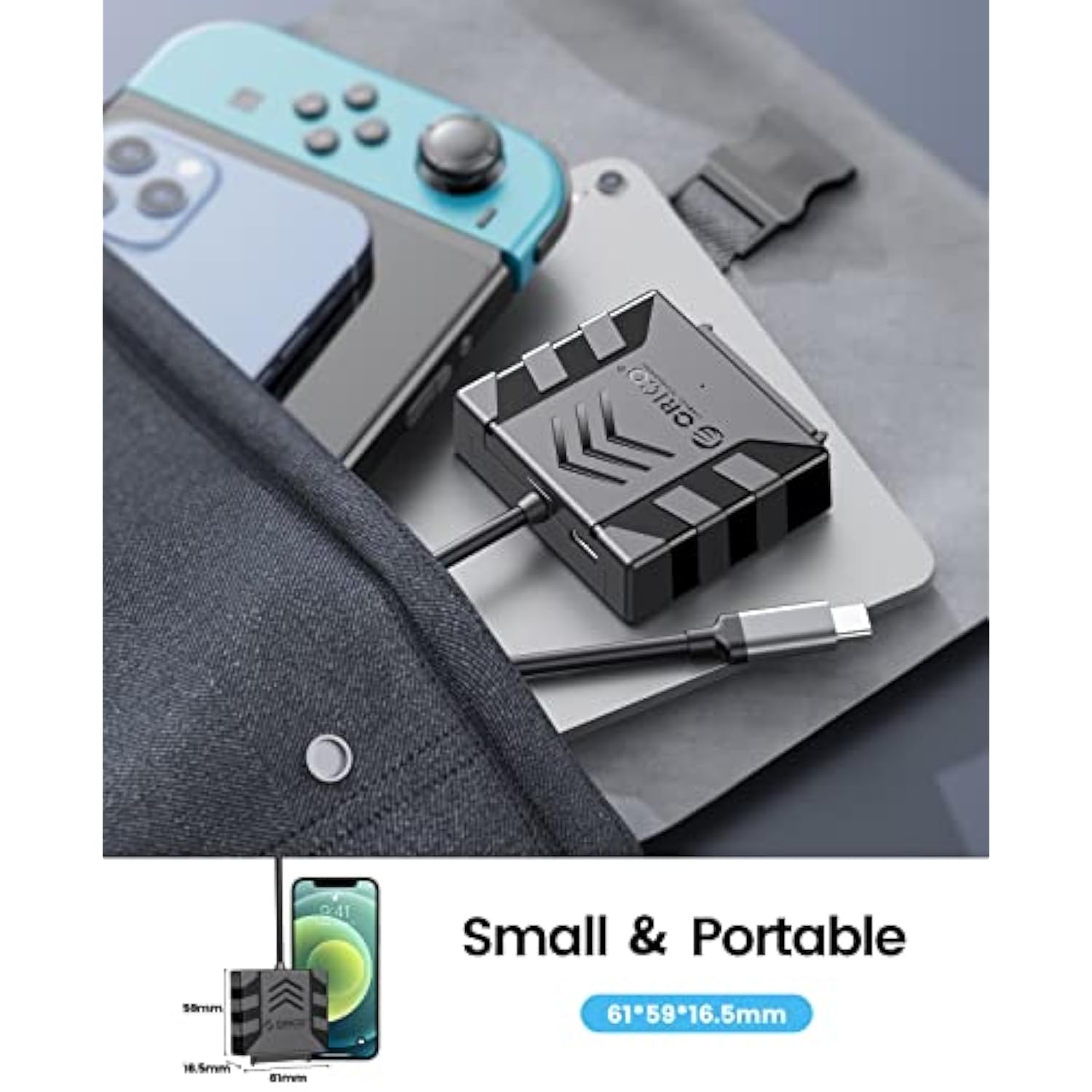 ORICO Hard Drive Enclosure 2.5'' SATA to USB Cable, USB C to SATA III Cable fo