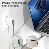 Usb C To Usb C Cable Right Angle 20Gbps Data Transfer 4K@144Hz/60Hz Video Cable 100W Fast Charging High Speed 90 Degree Usb C 3.2 Gen2X2 Compatible With Samsung Thunderbolt 4/3 Macbook Ipad