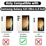 For Samsung Galaxy S23 Ultra Case Magnetic,For Women Girl Soft Cute Luxury Love Heart Plating Bling Gradient Glitter Phone Case Compatible With Magsafe Clear Shockproof Back Cover 6.8”-Gold