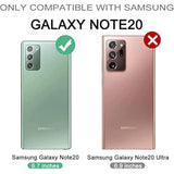 For Samsung Galaxy Note 20 5G Case, [Built In Screen Protector And Kickstand] Heavy Duty Military Grade Protection Shockproof Protective Cover For Samsung Galaxy Note 20 Black