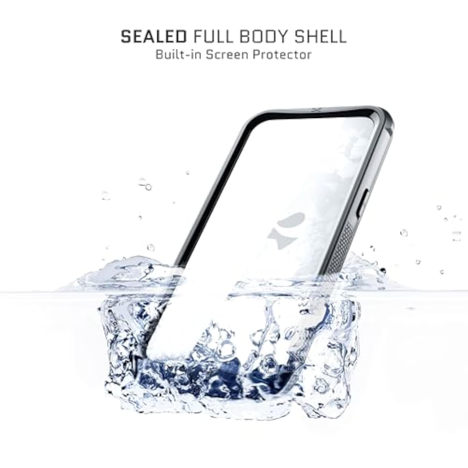 Nautical Waterproof Case for Apple iPhone 16 Pro Max with Holster Belt Clip, Clear Screen and Camera Protector, MagSafe Compatible, Rugged Heavy Duty Cover for 6.9 Inch iPhone