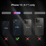 2 Pack Back Screen Protector for iPhone 13 [6.1 inch], Back Tempered Glass Protector, Anti-Scratch, Bare-Phone Touch Feeling for iPhone 13