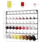 Thread Holder Wall 2 Pack 54 Spools Thread Rack Wall Mount Embroidery Spool Thread Organizer Metal Sewing Thread Organizer With Hanging Tools For Quilting