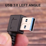 Usb C 90 Degree Right Angle Cable Extension Usb 3.0 Type C Cable Left & Right Angle Male (20Cm,8In)(2 Pack) (Type C Cable Left And Right)