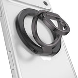 Magnetic Phone Ring Holder for MagSafe, Cell Phone Grip Stand Finger Ring for iPhone 17 16 15 14 13 12 Pro Max, Double Sided Magnet Kickstand