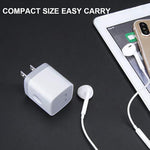 Usb Plug, Usb Wall Charger 3 Pack, Dual Port Electrical Plug Wall Outlet Charger Cube 5V 2.1A Charging Block Compatible Iphone 16 15 14 13 12 11 X,Samsung S25 S24 S23 S20 S10 S9 Note20,Lg,Moto