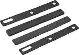 Mechanical Keyboard Spacebar Foam Sound Insulation Foam Noise Absorbing Switch Silencer Pad Cotton Compatible With 7U Mechanical Keyboard Space Bar Black 4Pcs/Set