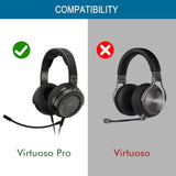 Earpads Replacement For Corsair Virtuoso Pro Headphone,Ear Pads Cushions With Mesh Fabric,High-Density Softer Memory Foam,Black