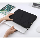 Voova Puffy Laptop Sleeve Case 15.6 16 Inch Compatible with MacBook Pro 16 M1/M2/M3/M4 Max 2019-2025, 15.6-16” Hp Lenovo Acer Asus, Cute Computer Cover Bag with Accessories Pouch, Black
