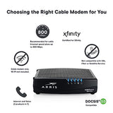 Surfboard Sbv3202 Docsis 3.0 Cable Modem | Comcast Xfinity Internet & Voice | 1 Gbps Port | 2 Telephony Ports | 800 Mbps Max With Xfinity Internet Plans | 2 Year