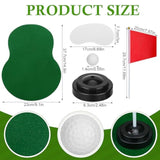 4 Set Golf Centerpieces Table Decorations Golf Party Supplies Including Ball Sand Trap Red Flag Plastic Flag Stand For Sport Themed Birthday Party Decor