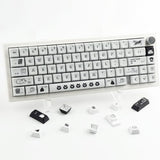 Pbt Keycaps - 130 Black Cartoon Dye-Sublimated Cute Xda Profile Custom Keycaps For Cherry & Gateron Mx Switches Mechanical Keyboards