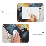 Crow Color Doodle Gaming Mouse Pad Desk Mat Non-Slip Waterproof Large Mousepad With Stitched Edges-31.5X11.8In