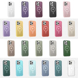 For Iphone 15 Pro Case,Full-Body Rugged Case With Built-In Anti-Scratch Tempered Glass Screen Protector,Compatible With Magsafe, Men Women Shockproof Protective Cover Grey