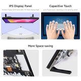 Luckfox Touchscreen For Raspberry Pi,10.1Inch Hdmi 1024 X 600 Plug&Play Portable Monitor With Stand,10 Point Touch Lcd Display With Dual-Track Speakers,Second Screen For Laptop Pc