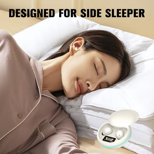 Invisible Wireless Earbuds Bluetooth for Small Ears Discreet Hidden in Ear Mini Earbuds for Work Side Sleeper Smallest Tiny Sleep Headphones