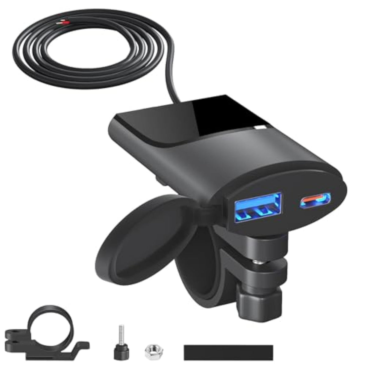 Motorcycle Usb Phone Charger Dual Usb Pd & Quick Charge 3.0 Motorcycle Usb Charger Waterproof Motorcycle Accessories For Phone, Ipad, Gps, Etc