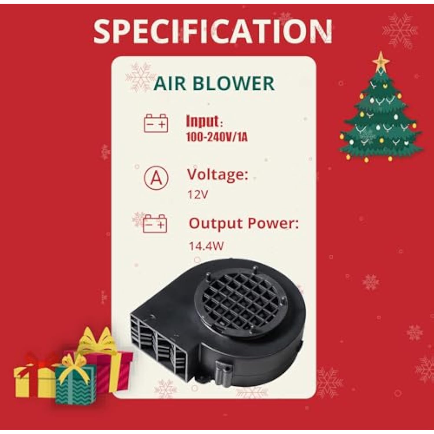 Christmas Inflatable Fan Replacement, Air Blower For Christmas Yard Inflatable Blow Up Outdoor Holiday Yard Inflatables