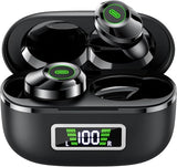 Wireless Earbuds, Bluetooth 5.4 Headphones in Ear with Mic HiFi Stereo Noise Reduction, Wireless Earphones IP7 Waterproof Touch Control LED Display