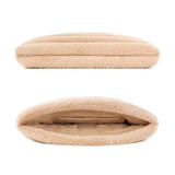 Puffy Laptop Sleeve 13 14 15 Inch, Compatible With Macbook Air M4 2025 & Macbook Pro 2024, Soft Faux Fur Fluffy Plush Furry Pillow Case For Computer, Camel