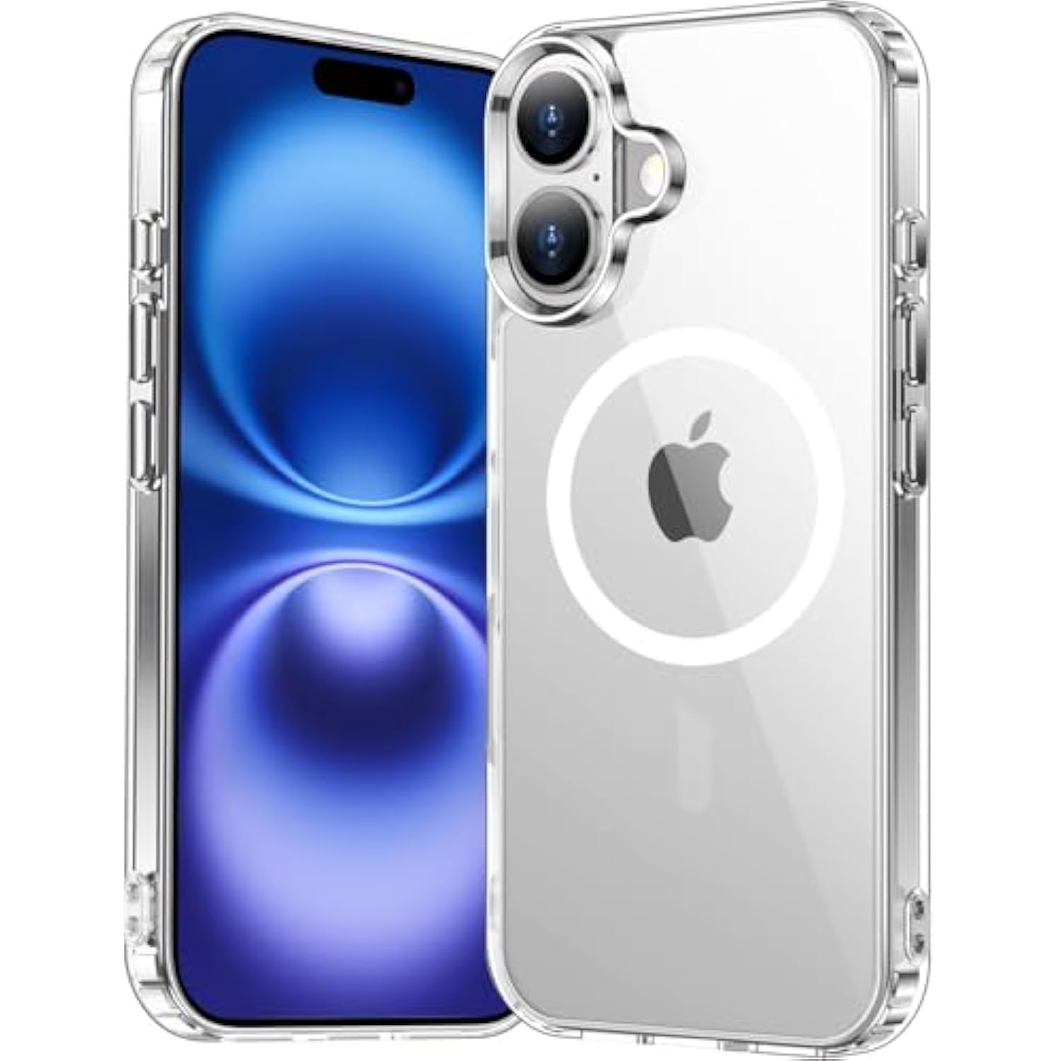 For Iphone 16 Case Clear, [Compatible With Magsafe][Anti-Yellowing][-Grade Protection] Shockproof Slim Magnetic Phone Case For Iphone 16, Transparent