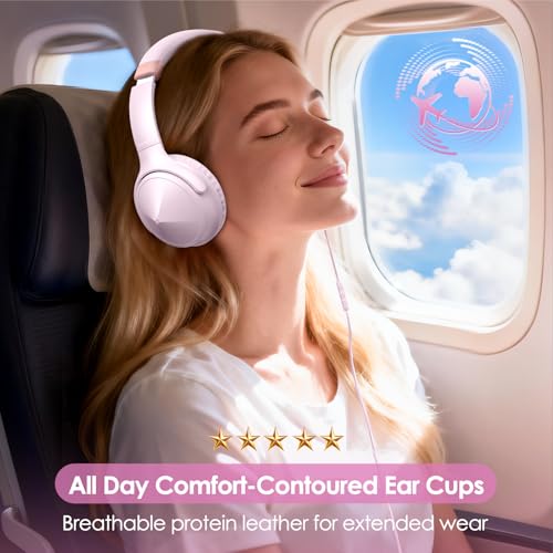 USB C Over Ear Headphones Wired, USB C Wired Headphones with Microphone, Volume Control, HD Stereo Sound, Foldable & Lightweight USB Type C Headphone