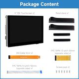 Luckfox Dsi Display For Pi 5/4B/Cm4/Cm3 Support 3D Printing, Capacitive Touch 800X480, Toughened Glass Lcd Panel For Raspberry Pi 5
