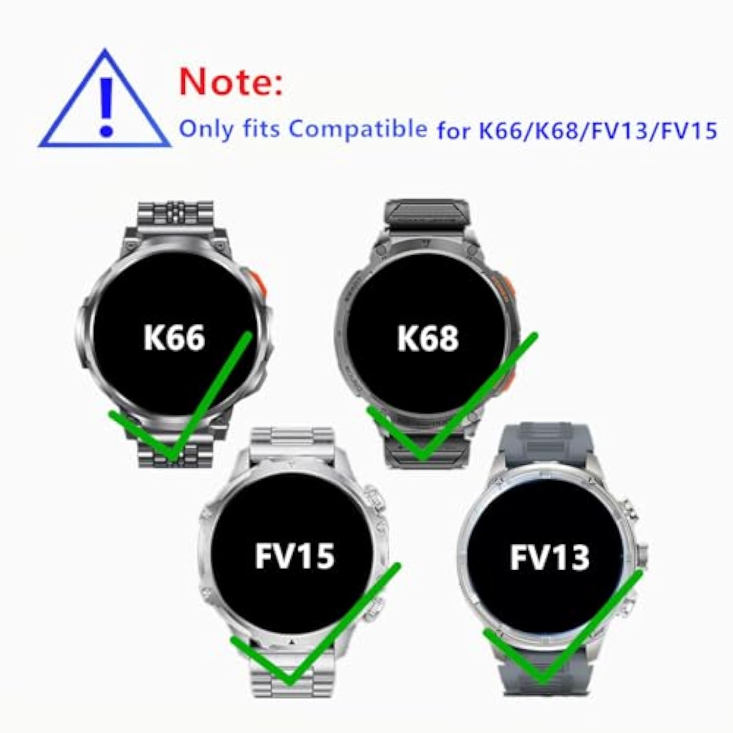 Screen Protector For K66 / K68 / Fv13 / Fv15 1.85'' Military Smartwatch, 9H Tempered Glass Protective Film Compatible For Mingwear K68 / Podoeil K66 1.85'' Smart Watch (3 Pcs)